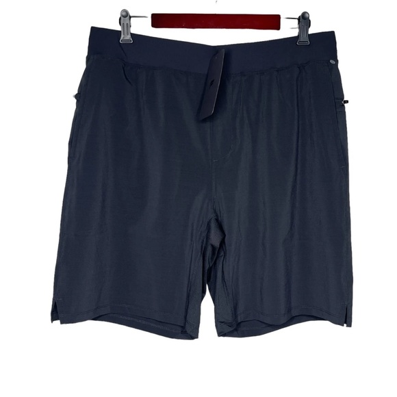 Fabletics Men’s The Franchise Shorts 9" Inseam Zip Pockets Black Size XL New - Picture 6 of 6